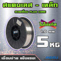 Andeli ลวดเชื่อม Flux Core ไม่ใช้แก๊ส 1.0 mm 5 kg เหมาะสำหรับเชื่อมเหล็ก สแตนเลส