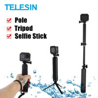 TELESIN Multi-function Tripod &amp; Selfie Stick &amp; Foldable Pole for Gopro, SJCAM, Sports Camera