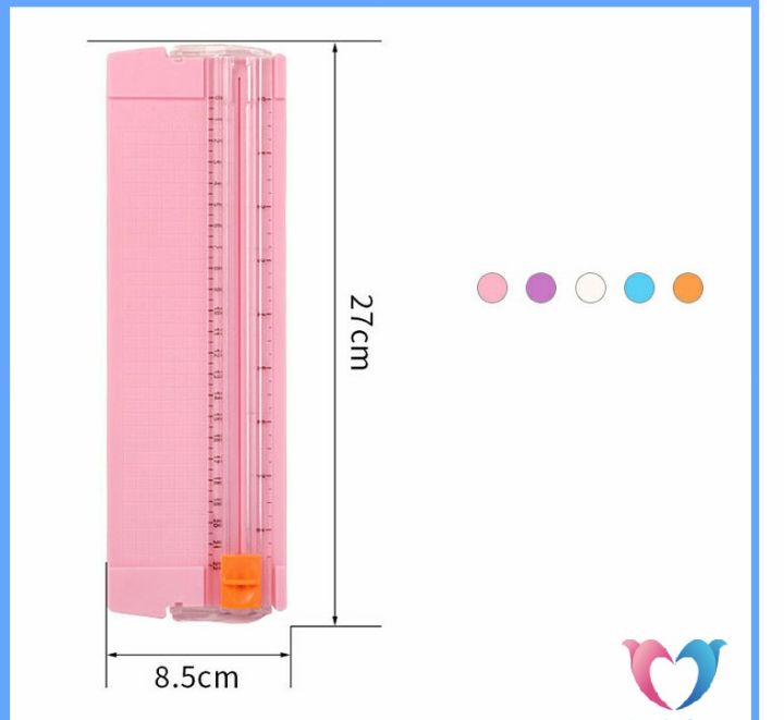 dovin-ที่ตัดกระดาษขนาดเล็ก-พร้อมใบมีดและมีเส้นวัดกระดาษใช้ความหนาไม่เกิด-เครื่องตัดกระดาษแบบรูด-400-แกรม-paper-cutter
