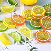 Lemonade Stand Display Citrus-themed Kitchen Decor Fake Lemon Wedges Artificial Fruit Decorations Plastic Citrus Fruit Blocks