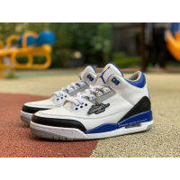 HOT 【Original】 Frag龙茶 Fragmet-X Ar- J0dn- 3 R Lightning Blue Men S Fashion Basketball Shoes Comfortable Sports Shoes