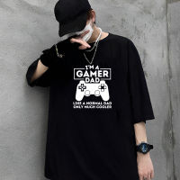 เสื้อยืด Unisex คุณภาพดี   (S-5XL) cotton 100%  oversize T-shirt เสื้อยืด พิมพ์ลาย Gamer Dad Call Of Daddy Super Daddio Fathers Parenting 2 IMjkpb17BBlknj44 สไตล์คลาสส