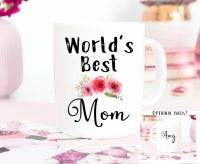 Mothers Day Mug 350ml Ceramic Worlds Best Mom Mug Number One Mom Gift Mug