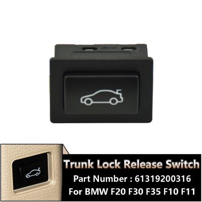 ﹍❆✙ Car Trunk Unlock Release Button For BMW 1/2/3/4/5/6/7 Series F20 F30 F35 F10 F11 F18 E84 OEM 61319200316 Auto Accessories