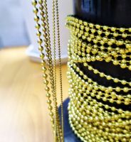 สร้อยทองเหลือง สร้อยเม็ดบอล สร้อยบอล สร้อยไข่ปลา Brass chain Ball chain Bead chain