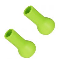 2Pcs Spherical Belly Top PU Fishing Pole Support Light Weight Fishing Accessories ,Green