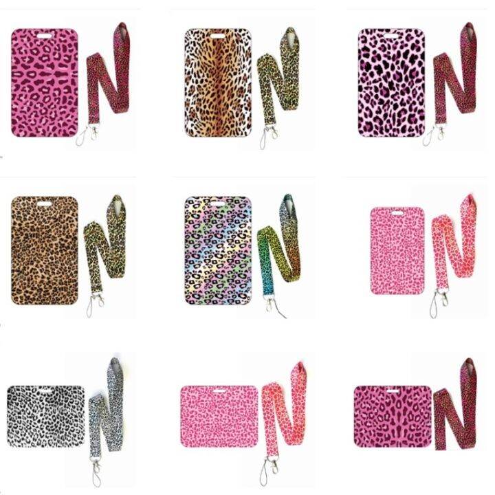 hot-dt-fashion-leopard-print-name-card-student-campus-hanging-neck-holder-lanyard-id-drop-shipping