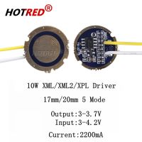 1ชิ้น10ชิ้นโปรแกรมควบคุมไฟฉาย T6 Xml2 Xml ขนาด17มม. 20มม. 2.7-4.2โวลต์2-2.2A 5โหมด/1โหมดไดรเวอร์ Led สำหรับ Cree XML LED Emitter