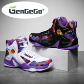 GenGeGo Giày thể thao bóng rổ hai tông màu Lacy dành cho nam nữ giày chạy