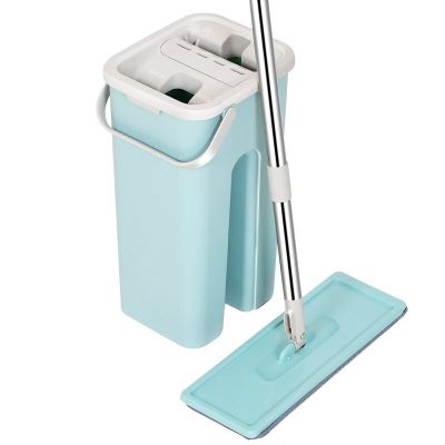 Free Hand Washing Flat Mop with Bucket 360 Rotating Magic Mop With Squeezing Floor Cleaner Mop Household Cleaning Tool