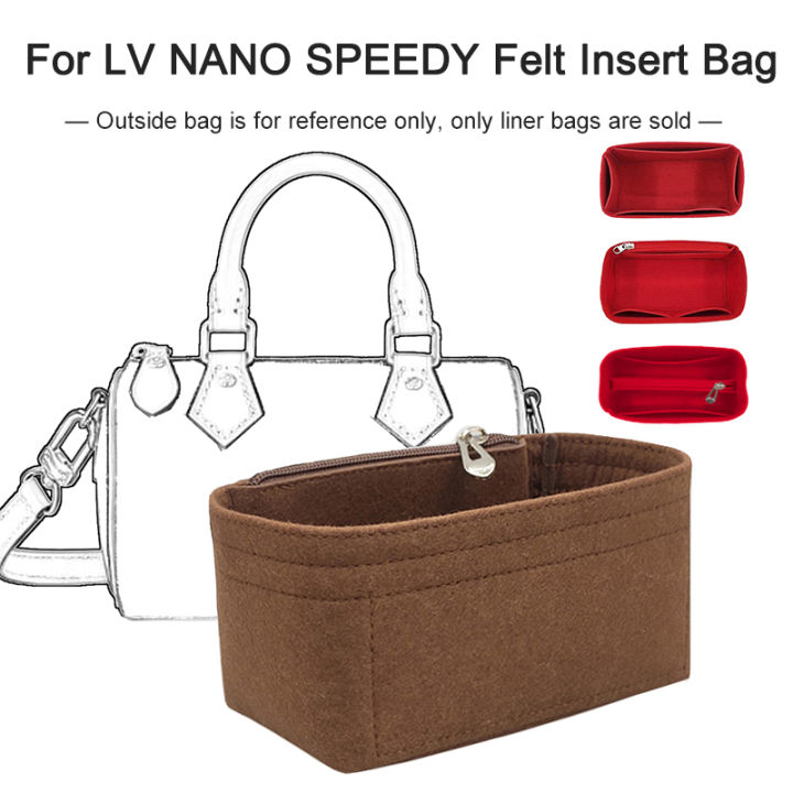 Felt Bag Organizer Purse Insert Fit For Speedy Nano BANDOULI RE 20