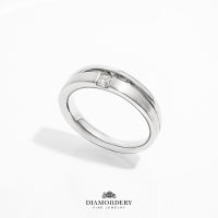 แหวนเพชรเม็ดเดี่ยวชาย ( Solitaire Mens Diamond Ring )