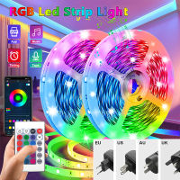 ไฟ LED Strip RGB 5050 กันน้ำ 5 M-30 M โคมไฟแบบยืดหยุ่นเทปไดโอดแสงบลูทูธ WiFi Controller LED LIGHT สำหรับตกแต่งบ้าน-Youerd