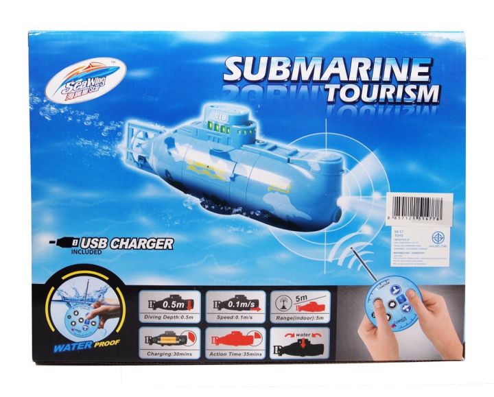 zt-40mhz-3ch-rc-racing-submarine-with-water-resistance-remote-control-เรือดำน้ำบังคับวิทยุพร้อมรีโมทคอนโทรลกันน้ำ-สีฟ้า