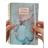 120 Pages Daily Weekly Planner A5 Agenda Spiral Notebook Goal Habit Schedules Organizer Notebook For School Stationery Officer Laptop Stands
