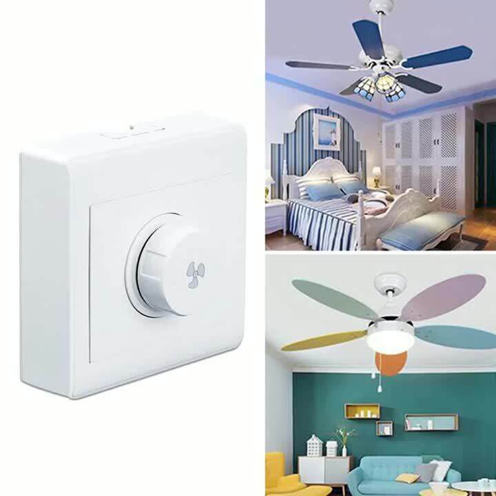 Controller Fan Speed Switch 10A 200W 250V Ceiling Fan Knob For All Fans