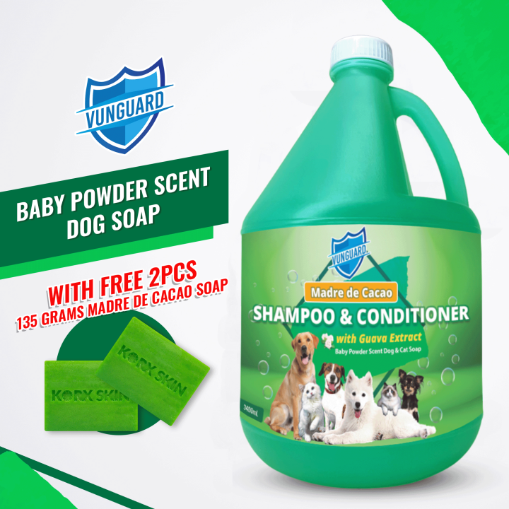 MADRE DE CACAO PET SHAMPOO AND CONDITIONER BABY POWDER SCENT 1 GALLON madre-de-cacao-pet-shampoo-and-conditioner-baby-powder-scent-1-gallon