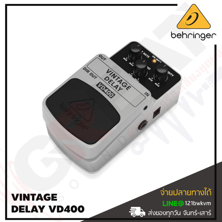 behringer-vintage-delay-vd400-เอฟเฟ็คกีตาร์-สินค้าใหม่แกะกล่อง-รับประกันบูเซ่