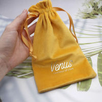 Yellow Velvet Gift Bags 9x12cm 10x15cm(4x6in) 13x18cm (5x7in) pack of 50 Makeup Jewelry Drawstring Pouches