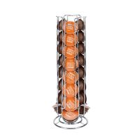 【YF】 Suporte cromado de ferro para cápsulas dolce gusto 24 peças prateleira armazenamento display cápsula