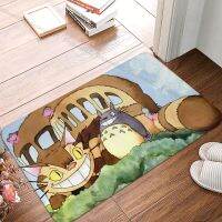 Studio Ghibli Bathroom Non-Slip Carpet Cat Bus Totoro Flannel Mat Welcome Doormat Home Decoration Rug