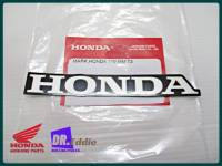 #สติ๊กเกอร์ HONDA(สีขาว-พื้นดำ)แท้ 110มม. // HONDA 110MM T2 Sticker (GENUINE PARTS)