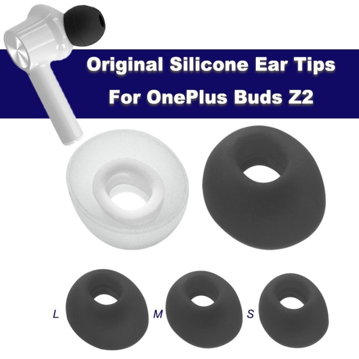 ปลายหูแบบดั้งเดิมสำหรับหูฟัง-oneplus-หูฟังสำรอง-z2แผ่นรองที่ครอบหูซิลิโคนส่วนปลายของหูฟังที่อุดหูลดเสียงรบกวน-s-m-l