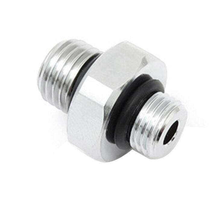 7-16-20unf-to-3-8-24unf-silver-diving-adapter-chrome-plated-copper-diving-adapter-diving-computer-watch-high-and-low-pressure-adapter