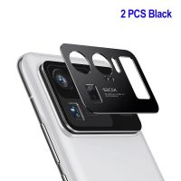 2 PCS/Lot for Xiaomi Mi 11 Ultra Camera Lens Screen Protector Rear Metal Camera Case Protection Cover for Mi 12S Ultra Black Screen Protectors