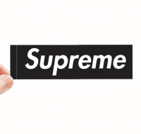 STICKER SUPREME เนื้อ PVC PREMIUM SIZE 9x2.5cm ดีที่สุดถูกที่สุดตอนนี้ พร้อมส่ง