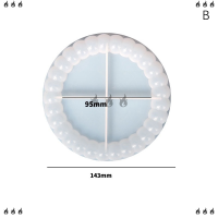 ??? แม่พิมพ์ซิลิโคนรองแก้วบับเบิ้ล1ชิ้นถาดเก็บพลาสเตอร์ทำมือแบบทำมือแม่พิมพ์หล่อเรซินอีพ็อกซี่แม่พิมพ์งานฝีมือตกแต่งบ้าน