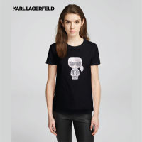 Karl Lagerfeld - RHINESTONE KARL T-SHIRT เสื้อยืดสีดำ