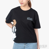 DOSH WOMENS CROPPED T-SHIRTS WE BARE BEARS เสื้อยืดทรงครอปหลวม ผู้หญิง FBBWT1031-BL