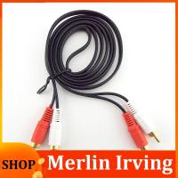 Merlin Irving Shop 2RCA Male to 2 RCA Male Connector Cable Stereo Dual Audio Wire Extension Cable AV for DVD TV CD Sound Amplifier