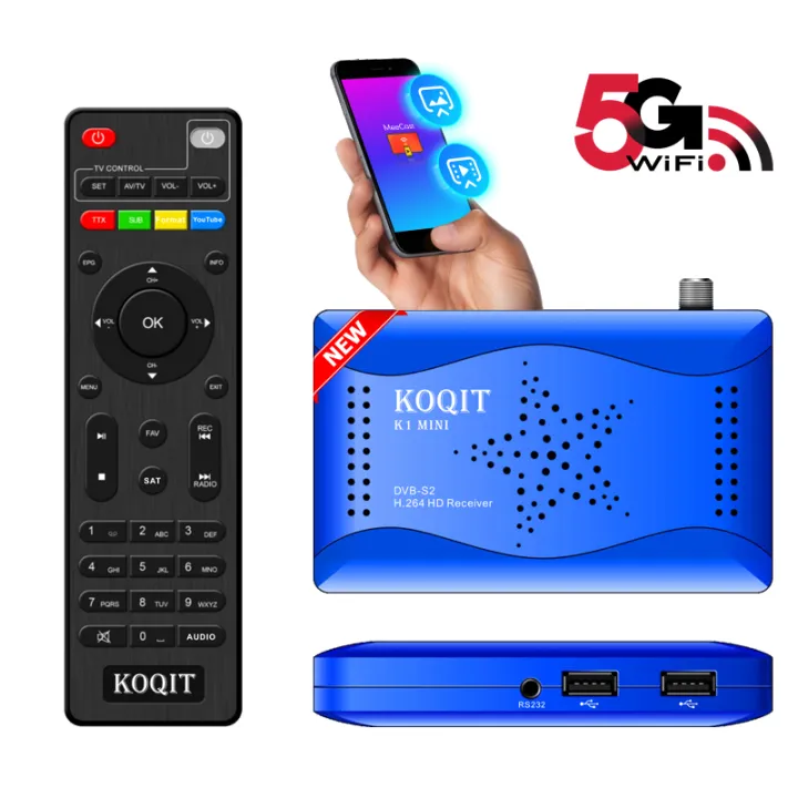5G Koqit DVBS2 T2MI Digital Converter Box Decoder Free Salite