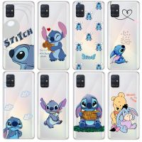 [Beike electronic] Lilo Stitch Disney น่ารักโทรศัพท์กรณีสำหรับ Samsung Galaxy A73 A53 A33 A72 A52 A12 A71 A51 A21S 4G 5G โปร่งใสซิลิโคนนุ่มเปลือก