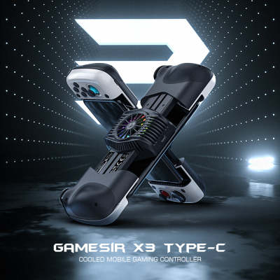 GameSir X3 Type C จอยเกม PUBG Mobile Controller พร้อมพัดลมระบายความร้อนสำหรับเกมคลาวด์เกม Xbox Pass STADIA PlayStation Now XCloud