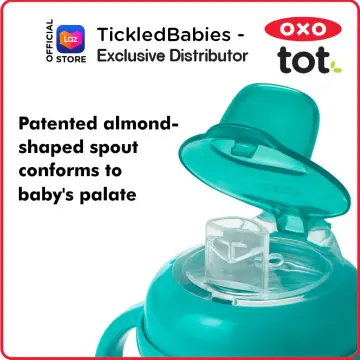 OXO Tot Transitions Soft Spout Sippy Cup with Removable Handles, Teal, 6  Ounce