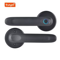 Tuya Biometric Fingerprint Smart Door Lock Bluetooth APP Remote Control Unlocking Keyless Lock Electronic Digital Password Lock