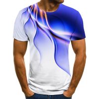 2021 New Fashion Funny graphic tees 3D Printed Lightning Short Sleeve T Shirt Men Streetwear shirts