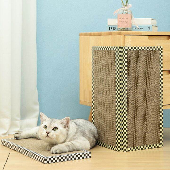 cai-cai-ที่ฝนเล็บแมว-ของเล่นแมว-แผ่นลับเล็บแมว-cat-scratcher-ที่นอนแมว-ลับเล็บแมวไม้-ฟรีแคทนิป