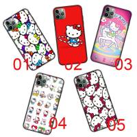 BD120 Hello Kitty Black ซิลิโคน เคสโทรศัพท์ ปก หรับ Realme C33 C12 C21 XT C25Y C17 C1 C21Y X2 C11 V11S C20 C20A C3 C15 C30 C2 C25S V11 C31 Pro