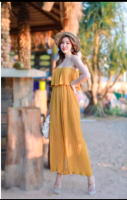 S-XL??พร้อมส่ง?? 
Maxzy Dress งานป้ายห้อย ชุดพลีทสายเดี่ยว สีพื้น แพทเทิร์นแต่งระบายอก ช่วงกระโปรงอัดพลีทจับจีบ เสื้อผ้างานป้าย เสื้อผ้าสาวอวบ