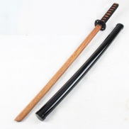 Kiếm nhật katana làm bằng gỗ cứng dài 1m dùng để tập võ, tập thể lực