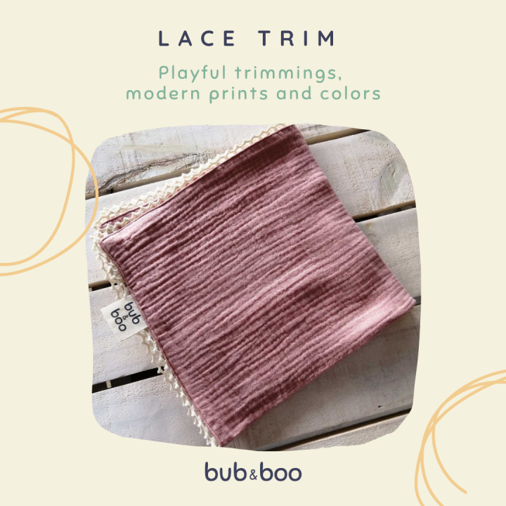 MultiUse Baby Muslin Square, Burp Cloth, Security Blanket, Lampin