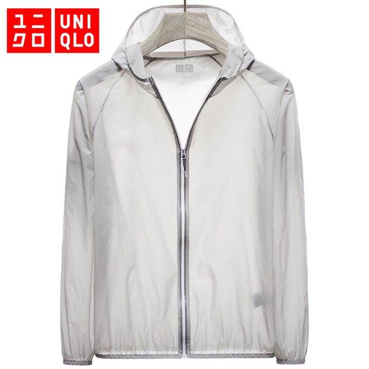 uniqlo-เสื้อกันยูวี-upf50-เสื้อกันแดดชายบางระบายอากาศได้-เสื้อกันแดด-เสื้อแขนยาวมีหมวก-เสื้อกันuv-ระบายอากาศได้ดี