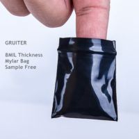 Mini Bag Black Ziplock Bag 4x5 Small Thickened Light-proof Sachet 8 Mil Sealed Mylar Bag PE 100