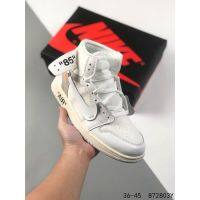 Best Sale Original✅ NK* A J 1 x Travs- Sc0tt- High Classic Co-nded Fashion Basketball Shoes High-Top Trendy Couple Sports Casual Sneakers White （Free Shipping）