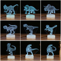 Cross-Border Dinosaur 3d Small Night Light Creative Crack Colorful led Table Lamp Gift Factory Wholesale usb Small Night Light