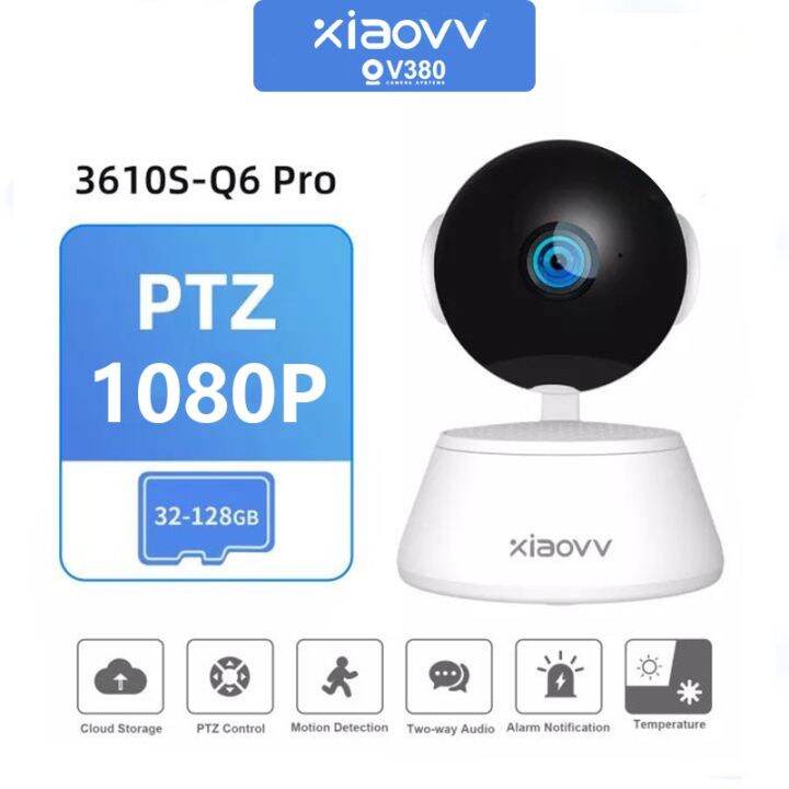 Factory direct sales XiaoVV V380 Q6 Pro Home Security Camera Surveillance CCTV Camera Wifi